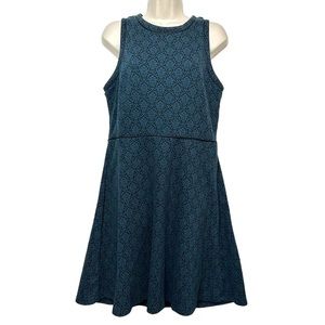 Ann Taylor Loft Womens Cocktail Dress Size 10 Blue Business Party Flare Casual
